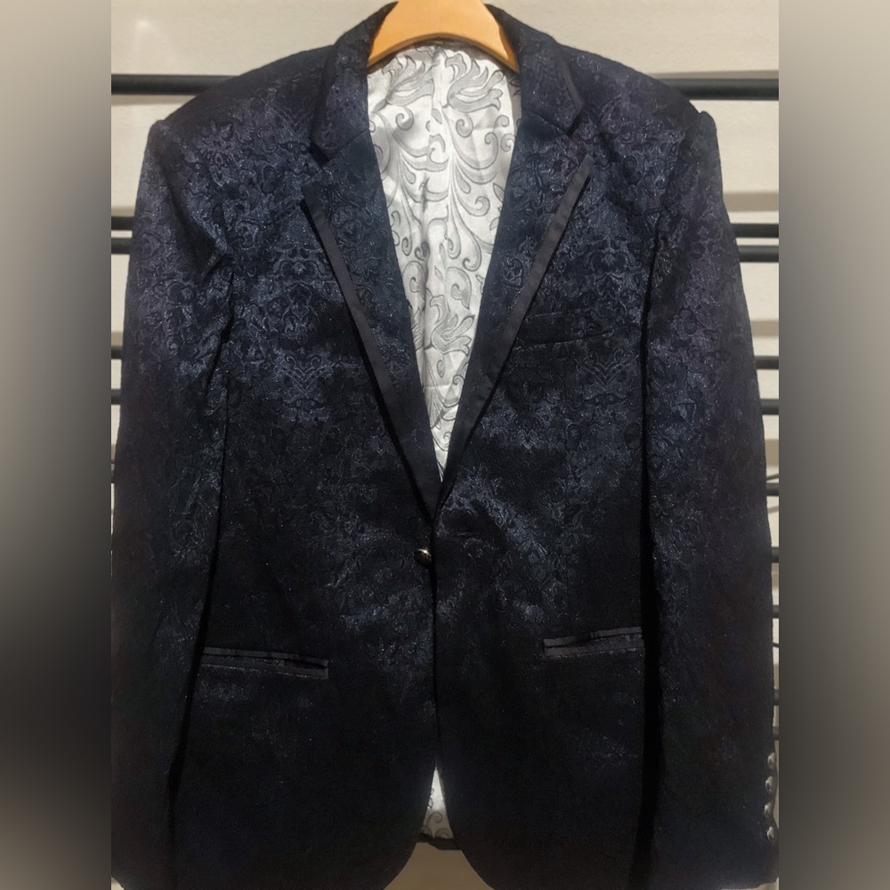 Lansky bros Elegant midnight  blue Blazer 46R